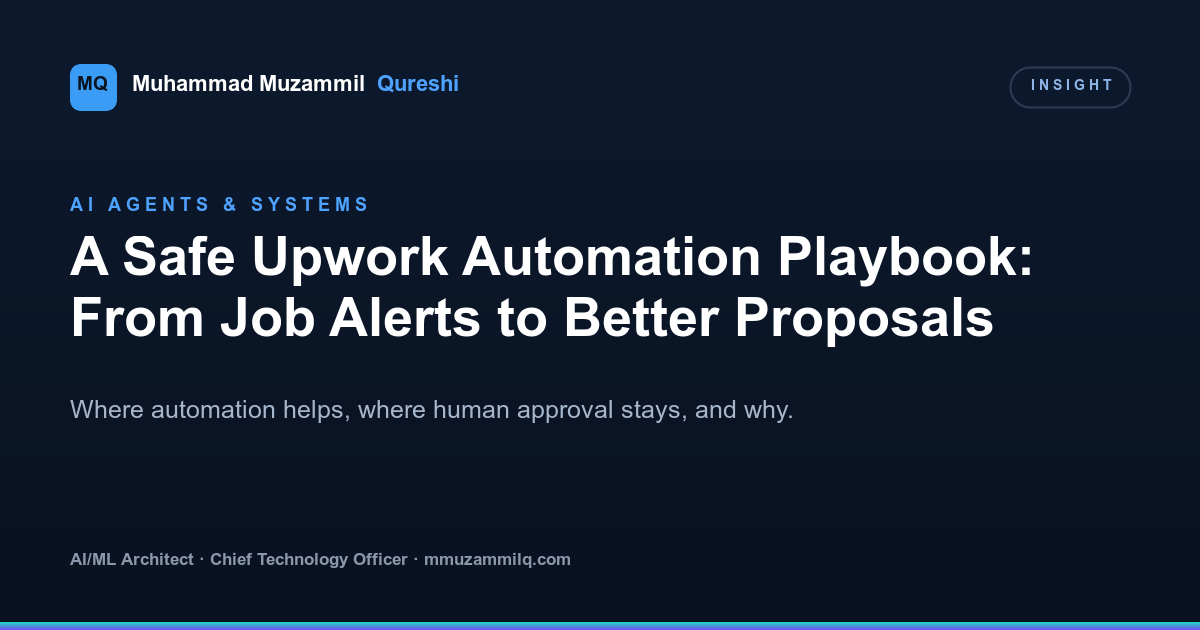 A Safe Upwork Automation Playbook: From Job Alerts to Better Proposals illustration