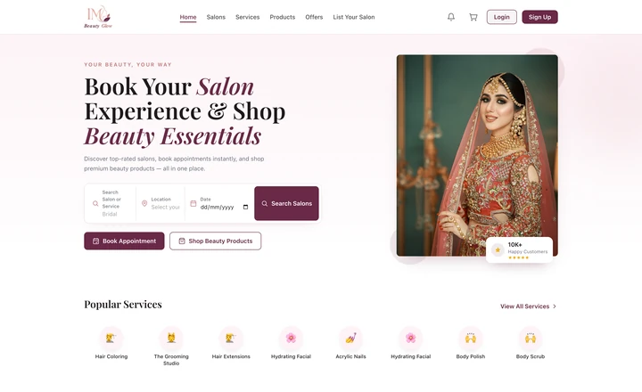 IM Beauty Glow رسم توضيحي للمشروع